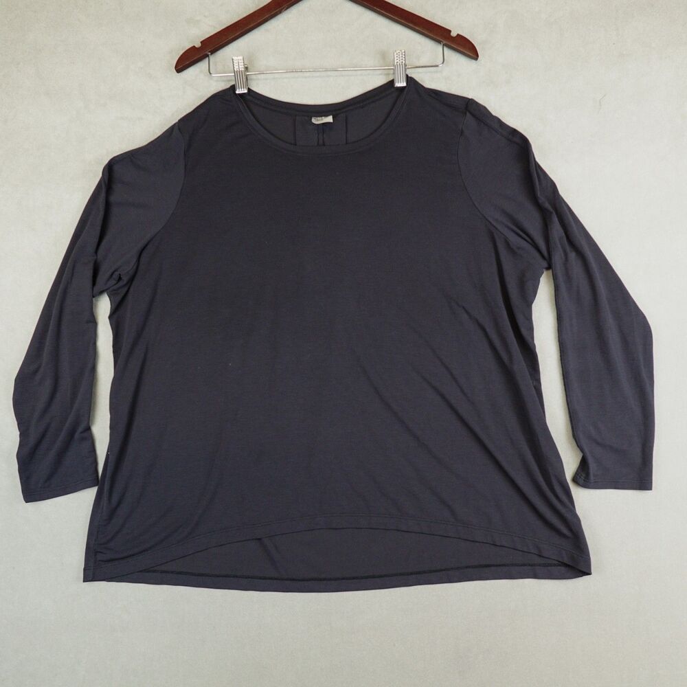 Athleta Move With Ease Top Womens XL Black Long Sleeve